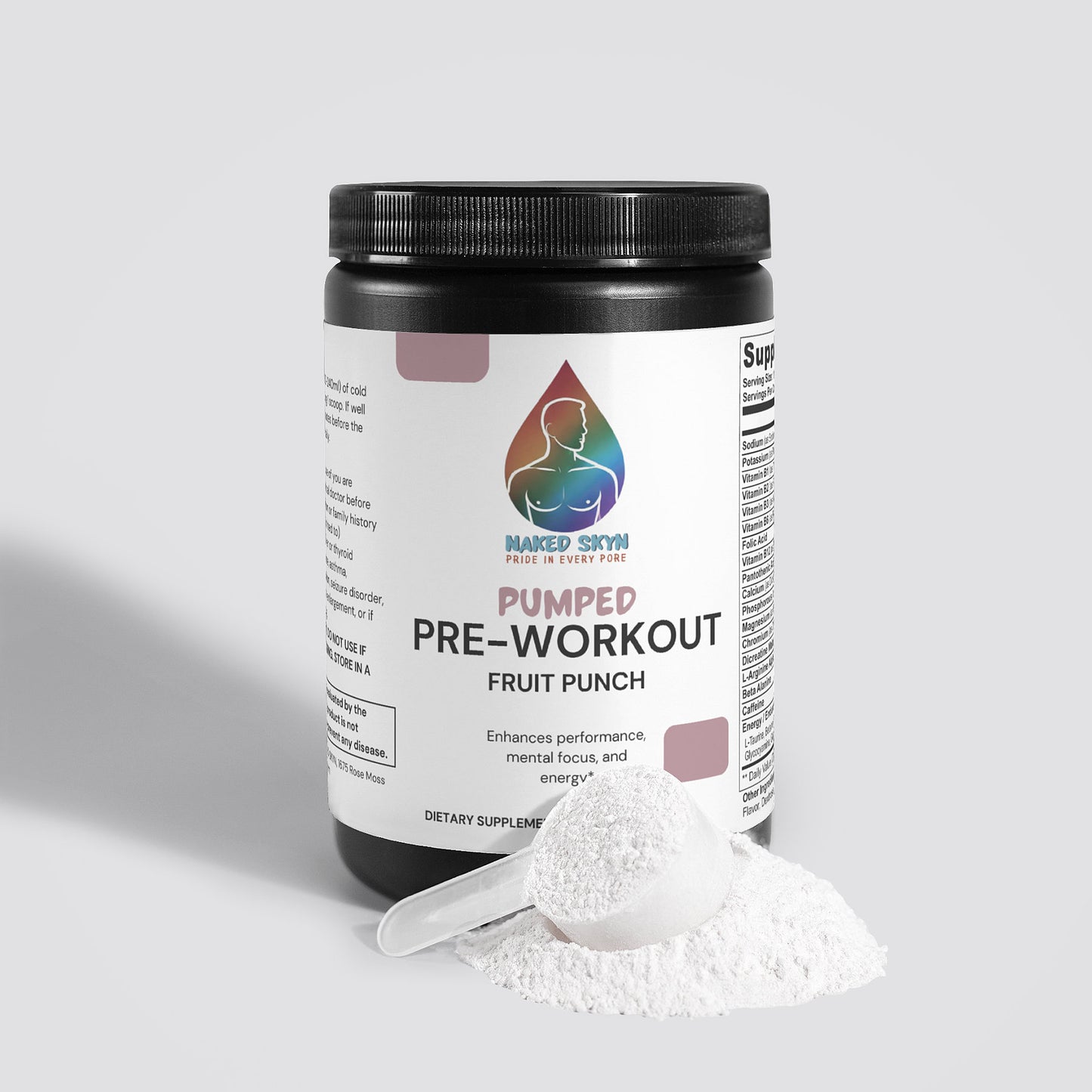 PUMPED Pre-Workout Powder (Fruit Punch)